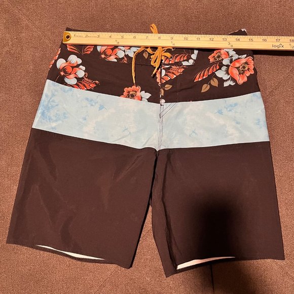 Billabong Men's Board Shorts Size 28 Recycler Pro Tribong Series Black And Blue - Picture 4 of 16